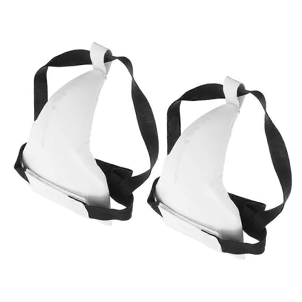 Professional Crotch Guard Boxing Training Groin Protector Adults White Protective Gear 2Set