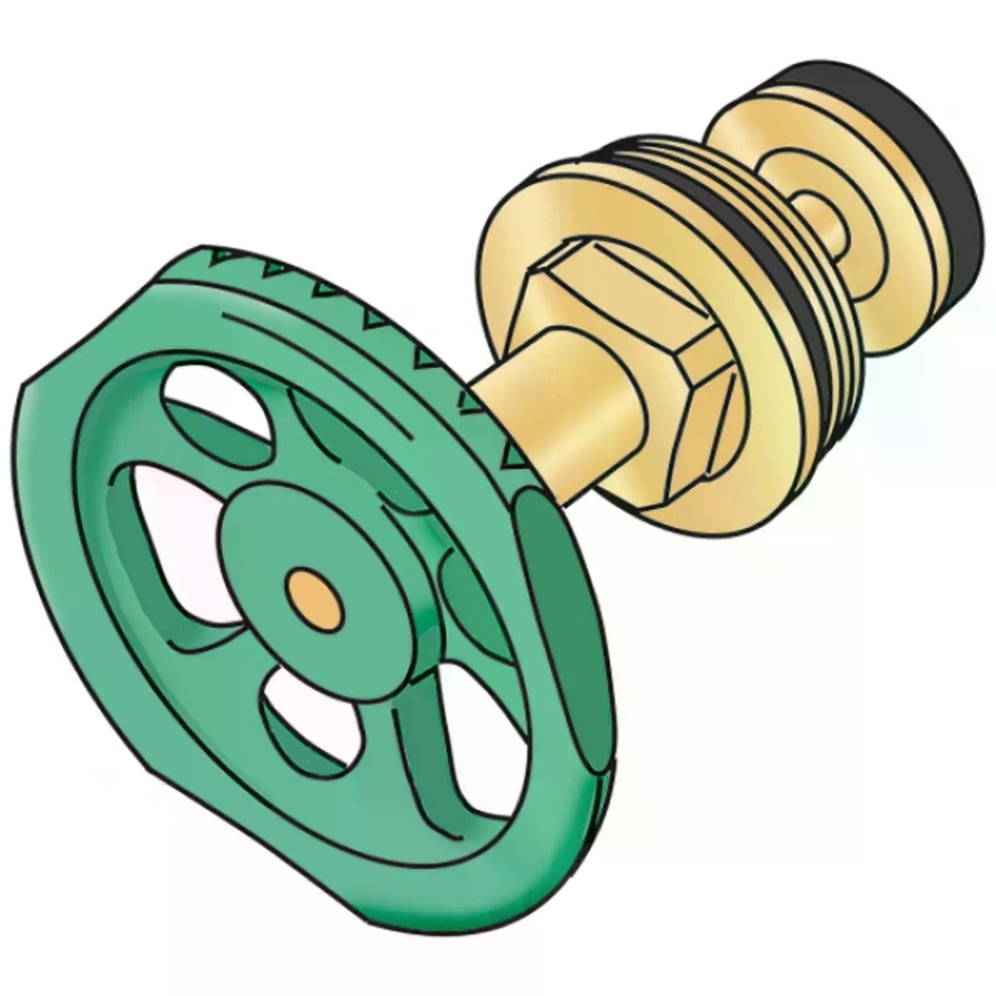 K50F, Absperrventil-Handradoberteil, 3/4"