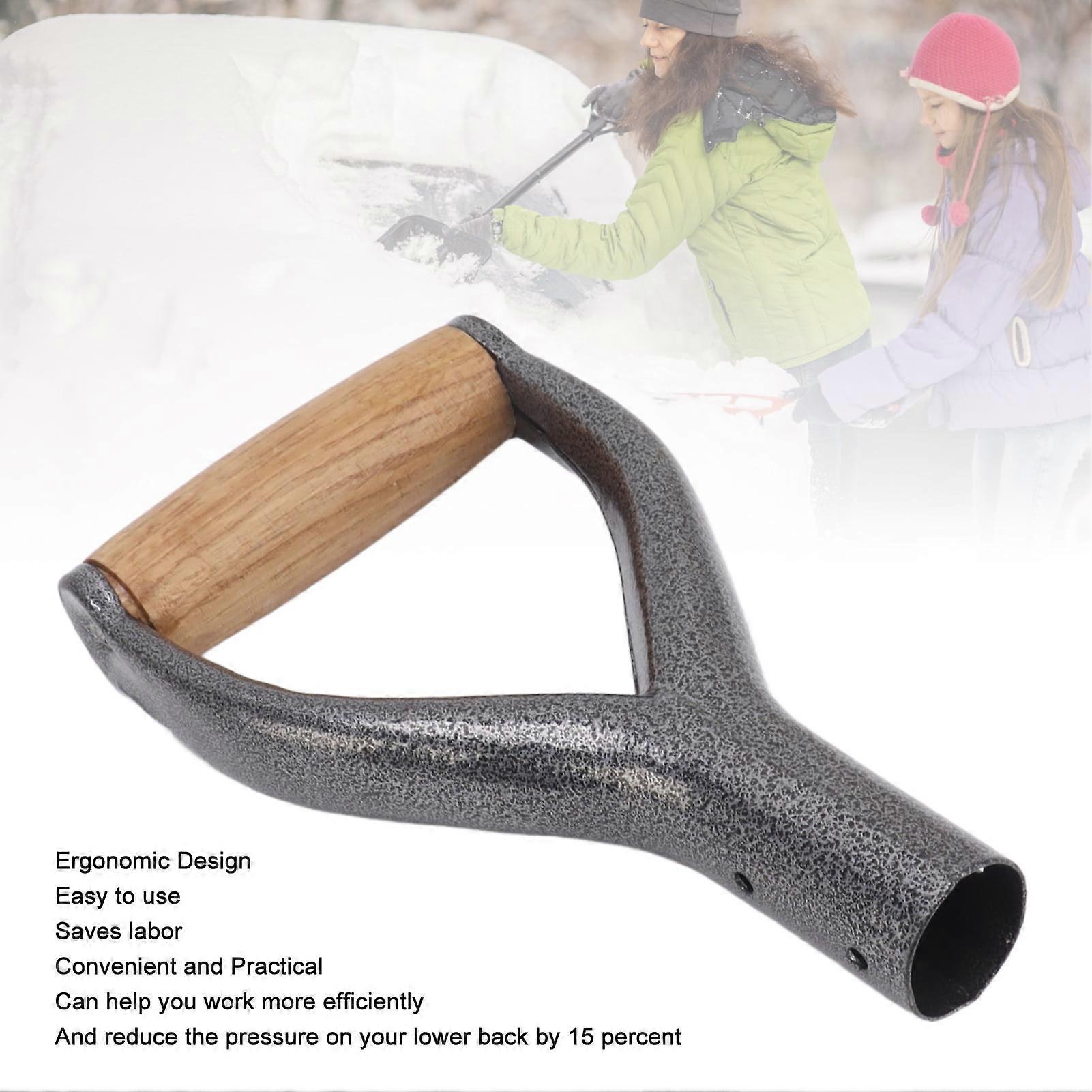 Replacement Shovel Handle, 1.22in Inside Diameter, Durable Iron Construction For Yard Work