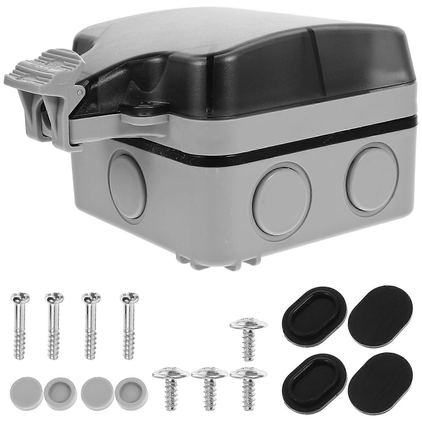 Outdoor Electrical Box Plastic Junction Box for Project Use Weatherproof 4Pcs