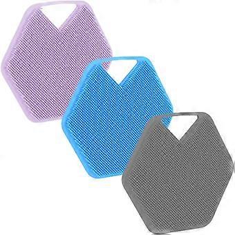 3-Piece Silicone Shower Brush Set, Bath Massage Cleaning Brush, Shower Brush, to Nourish and Exfoliate Your Skin, for All Skin Types (except Sensitive