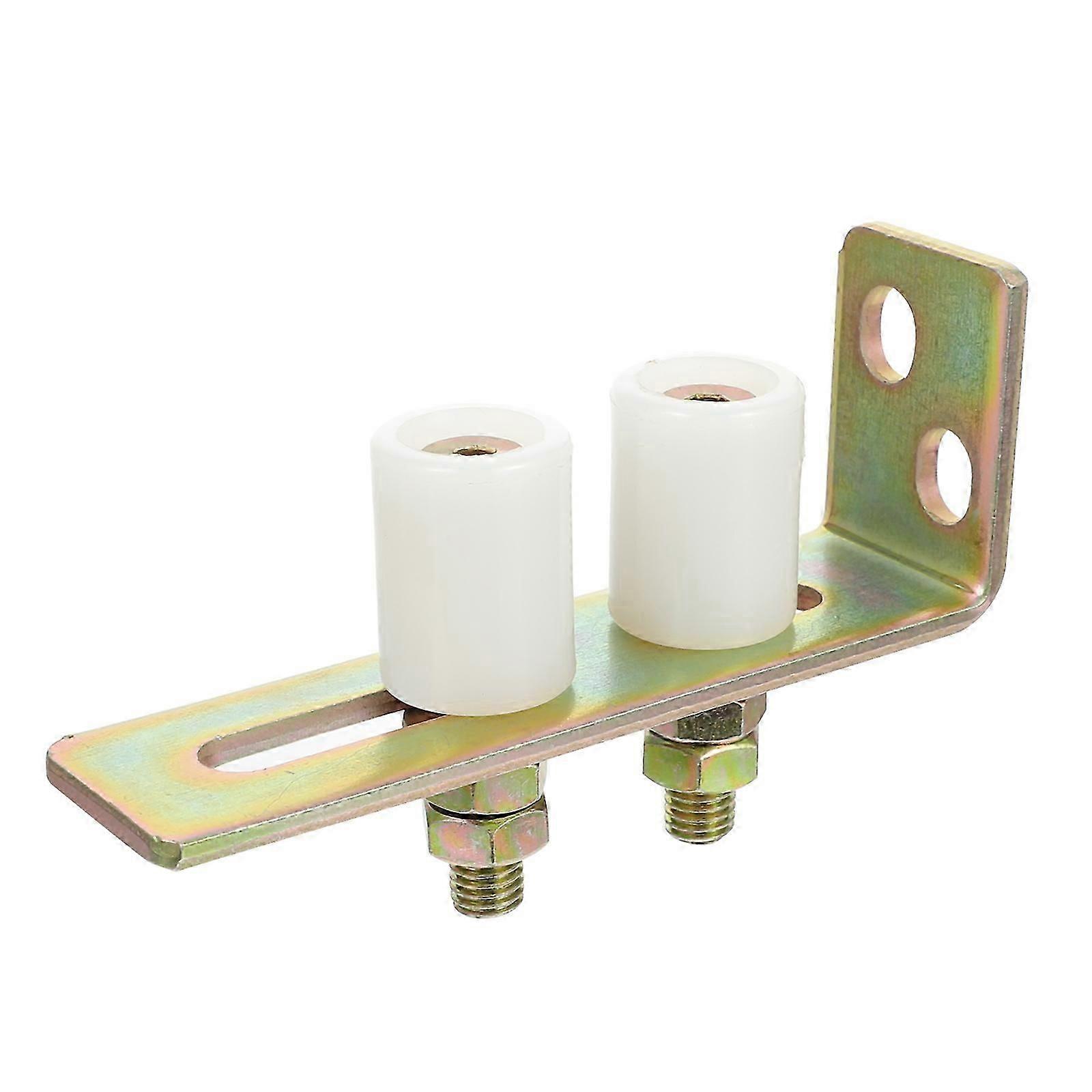 Dual Nylon Rollers Gate Assembly Slide Gate Guide Roller with L Post Bracket