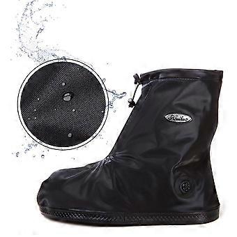 Antislip overschoenen, zwart, voor volwassenen, schoenovertrekken voor bescherming buitenshuis