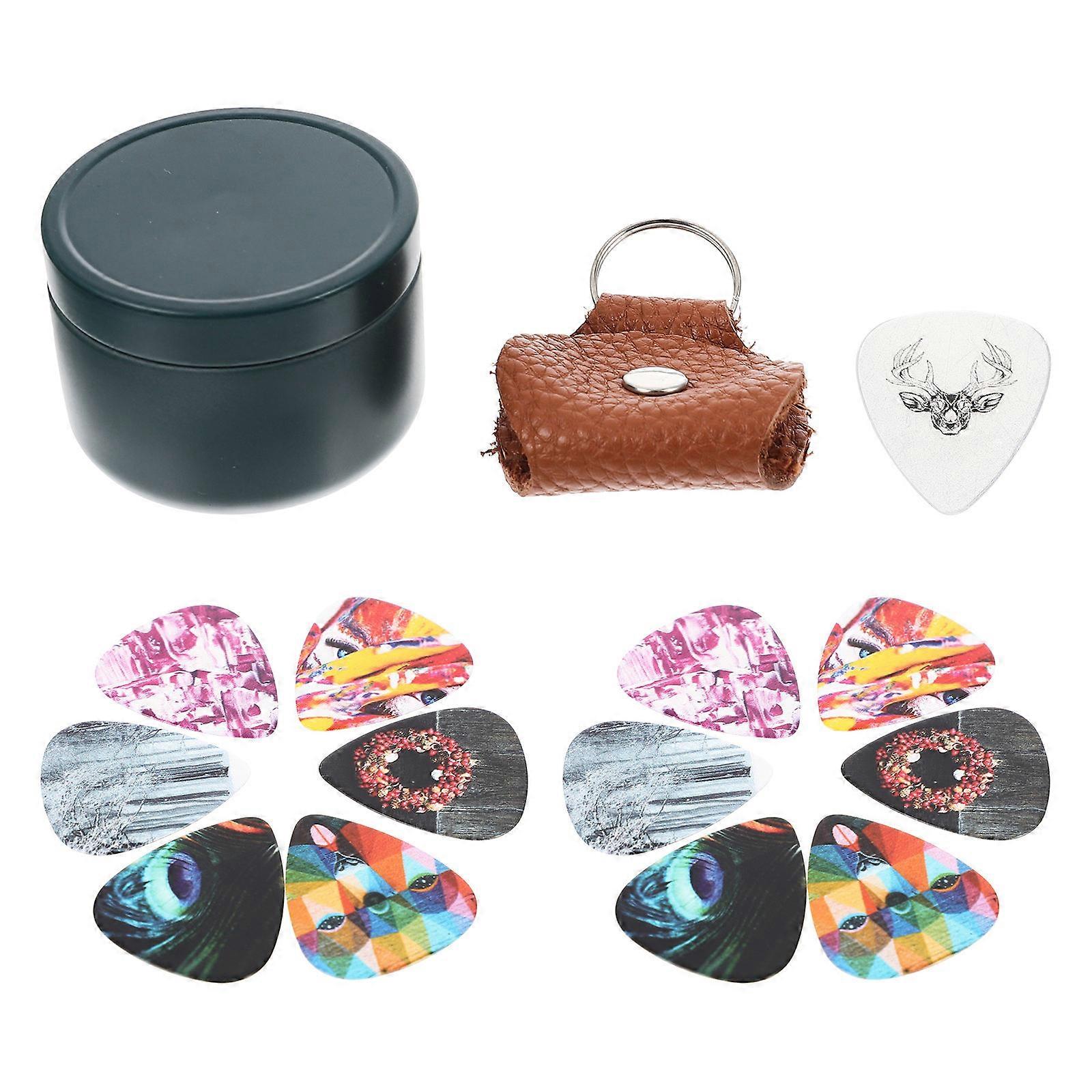 Multi Colored Celluloid Guitar Plectrums for Practice 1Set Guitar Accessory