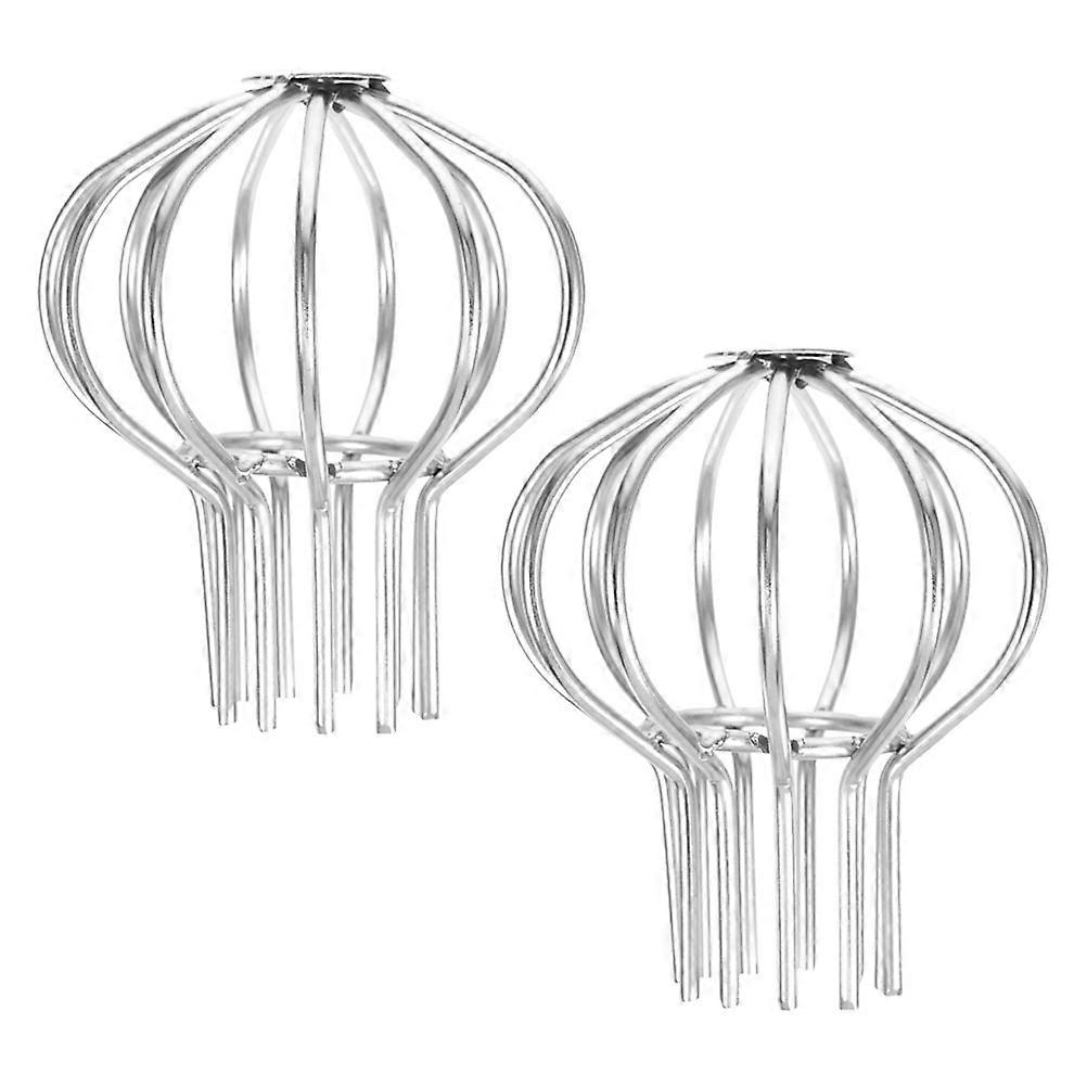 Silver Roof Gutter Leaf Strainer for Preventing Clogs 2Pcs Set
