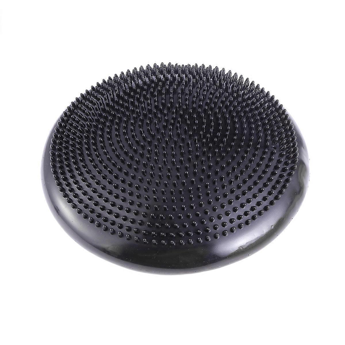 Wobble Disc Inflated Stability Cushion for Exercise Black