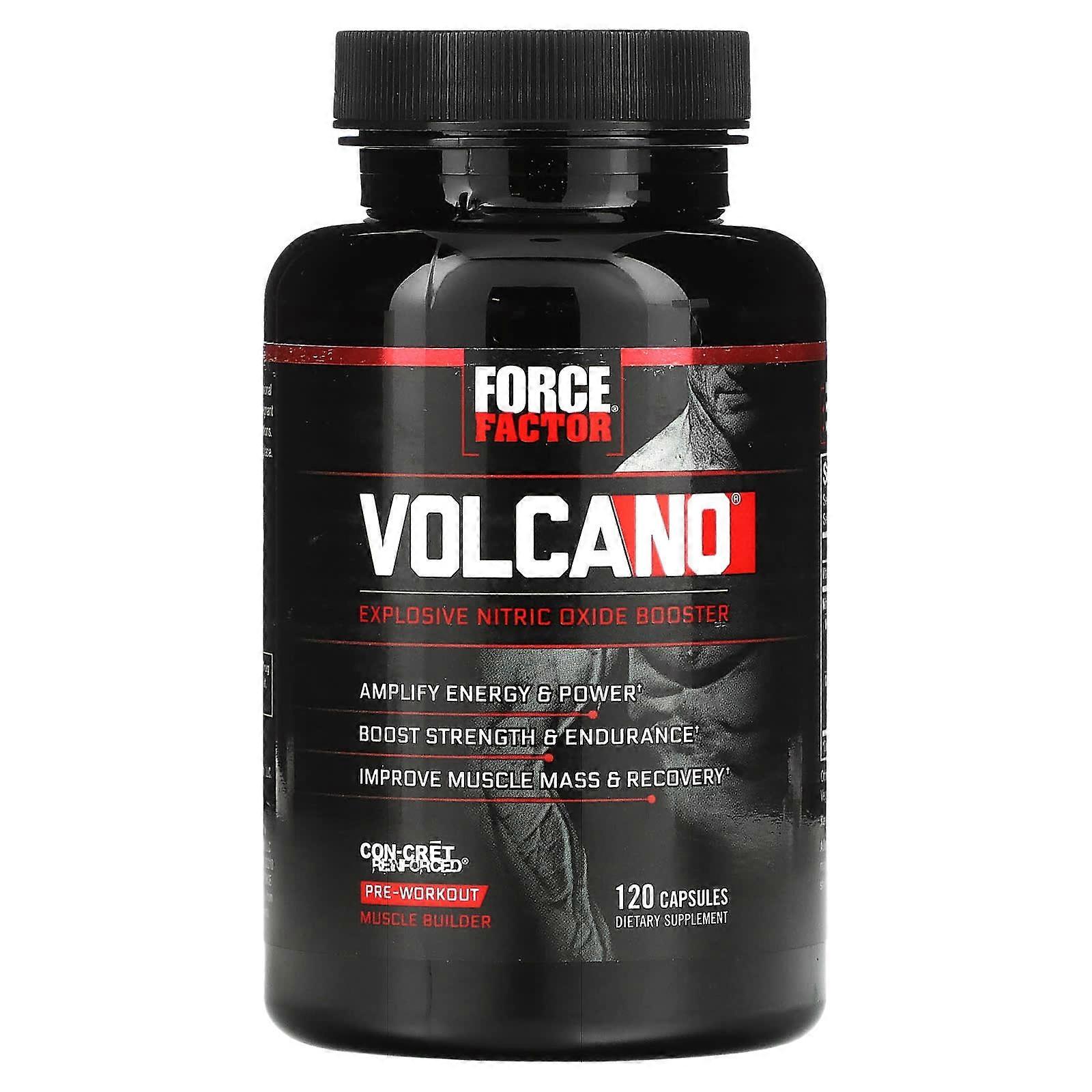 Force Factor, Volcano®, Explosive Nitric Oxide Booster, 120 Capsules