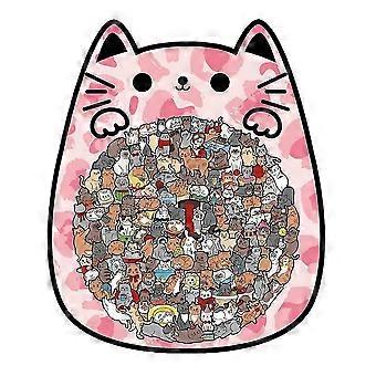Funny Wooden Cat Puzzle,Unique Animal Shape Jigsaw Puzzle For Home Decor, Creative Educational Toys