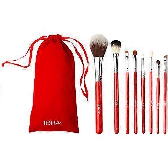 IBRA Makeup - Set mit 8 roten Make-up-Pinseln