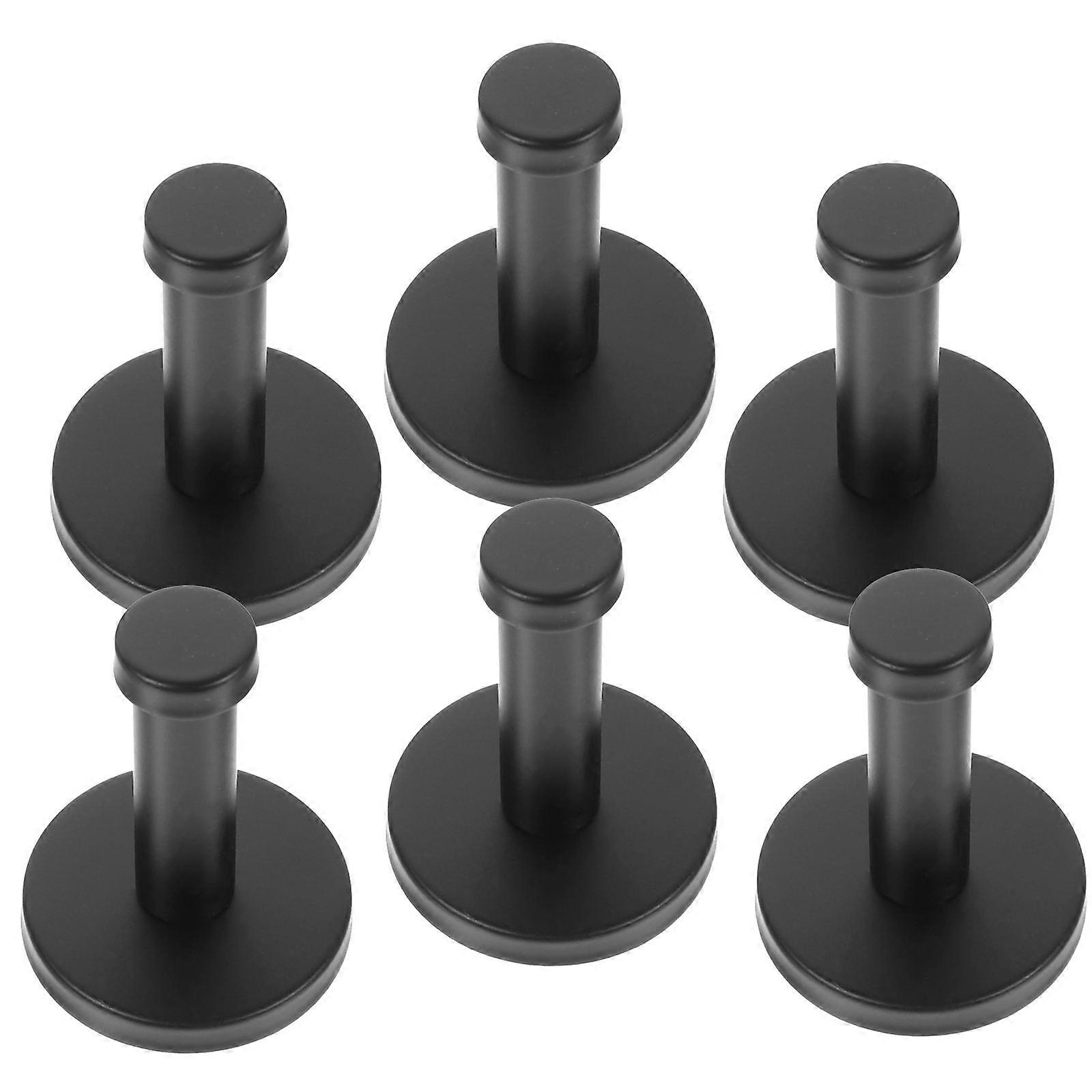 6pcs Bedroom Hook Simple Wall Hook Wall Hanger Decorative Clothes Hooks