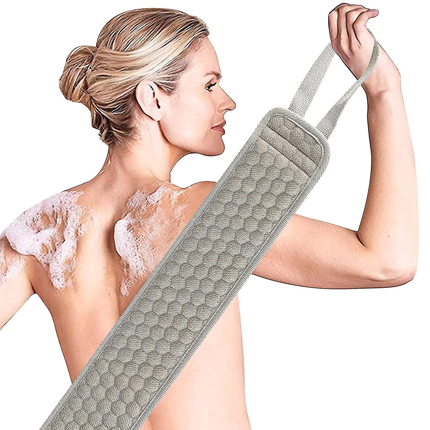 Exfoliating Back Scrubber& Exfoliating Sponge Pad Set