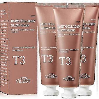 T3 Baby Collagen Glow Mask, T3 Kollagen Maske für das Gesicht, T3 Collagen Peel Off Maske