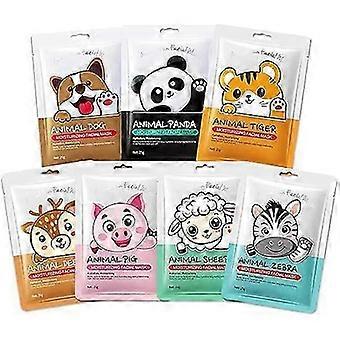 Cute Character Facial Spa Masks 7 Packs, Hydrating Skin Care Masks Suitable For All Skin Types