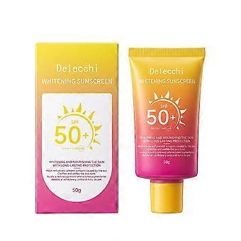 Aufhellende Sonnencreme LSF 50+, ölfreie, leichte UV-Schutzlotion, 50 g