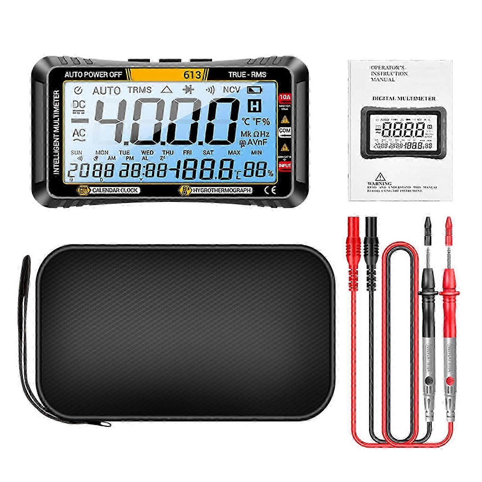Multimeter Voltage Current Tester 4000 Counts Digital Multi Tester compatible with Resistance Capacitance Testing