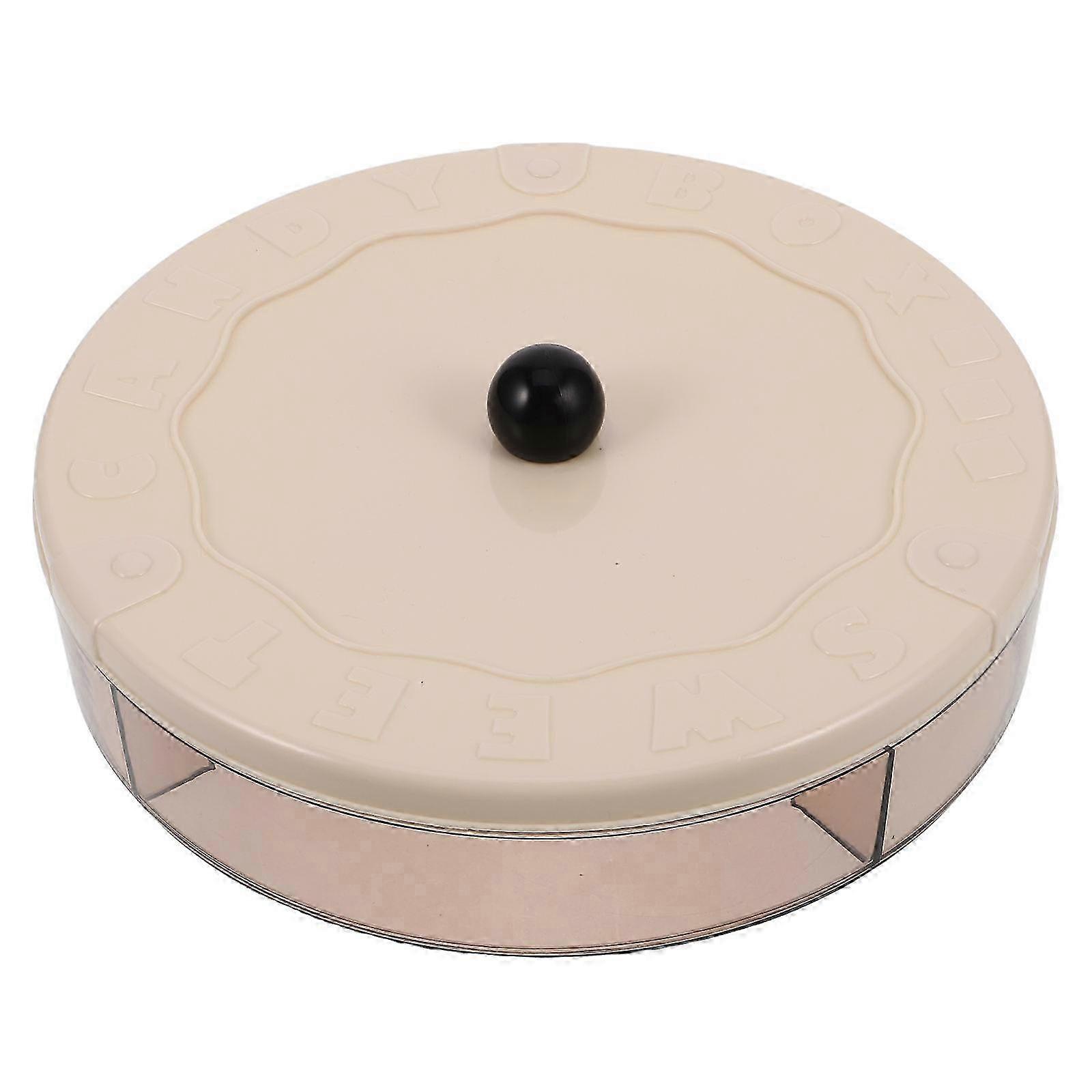 Fruit Holder Round Divided Serving Tray compatible with Kitchen White Snack Box