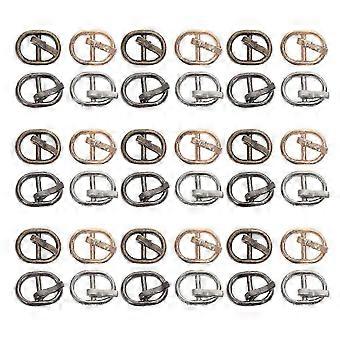 40 peças de fivelas para sapatos de boneca DIY, mini fivelas, fivelas de cinto de liga metálica, fivelas DIY.