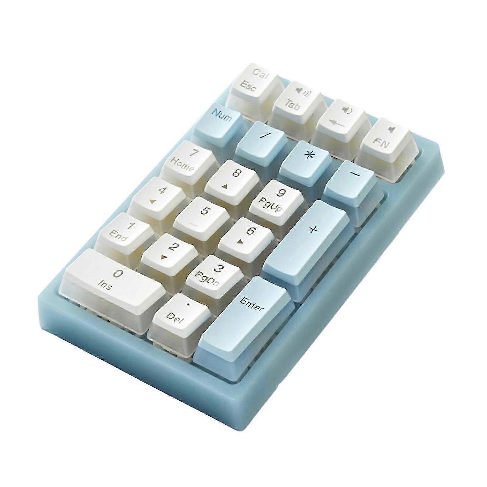 Three Mode Mechanical Numerics Keypad 21Keys Wireless Connectivities Customizable Backlighting Fast Typing Solution