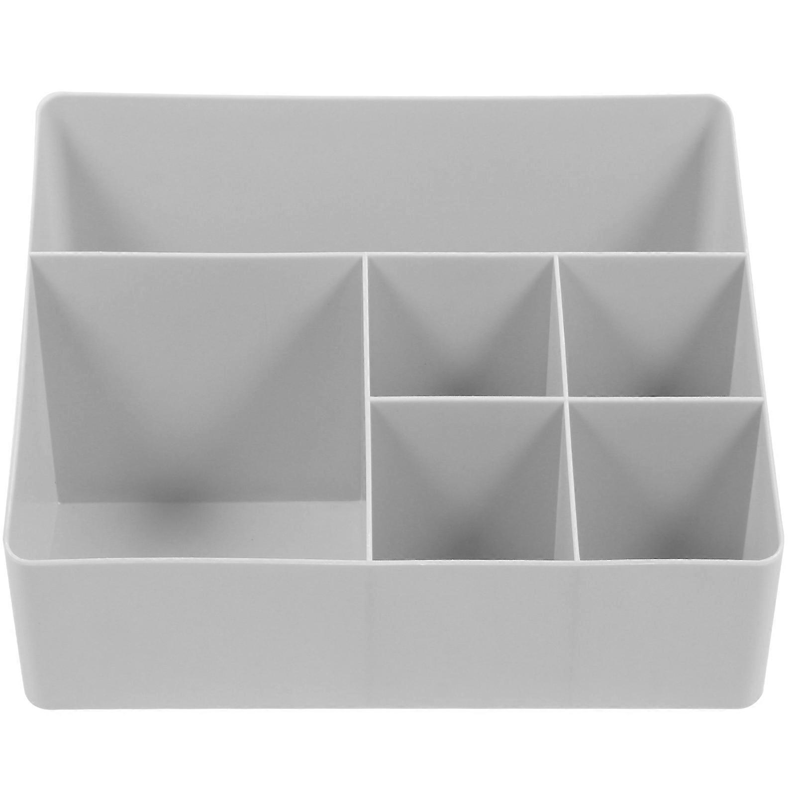 Creative Storage Box Cosmetics Case for Storage 2Pcs Practical Grey Container