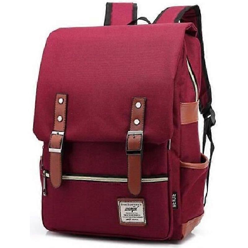 156 inch wine red laptop backpack