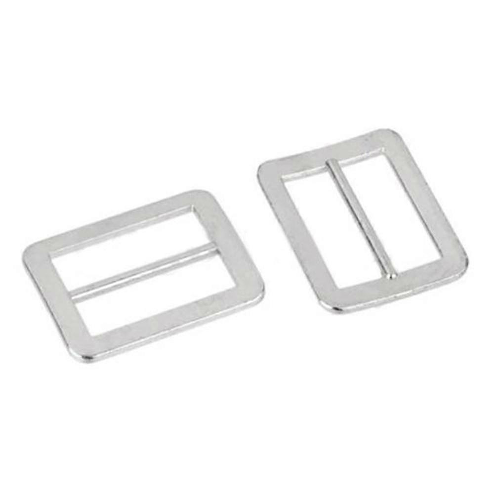 Adjustable Metal Slide Buckles | Zinc Alloy | Rectangular | For Collars Belts | 10Pcs