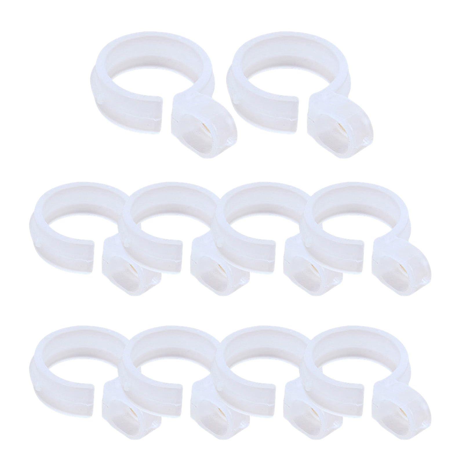 10Pcs Coat Hanger Hook Windproof Non-slip Mini Clothes Peg Fixed Hook for Bathroom