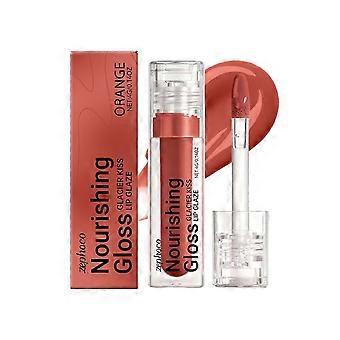 Zephoco Orange-Red Moisturizing And Nourishing Lip Gloss Fills And Nourishes The Lips Naturally, With A Smooth And Light Color
