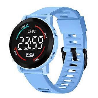 Elektronische Uhr für Damen und Herren – Digitale LED-Sportuhr mit Leuchtanzeige, wasserdichtem Silikonarmband und Knopfbedienung, ideales Geschenk für Studenten