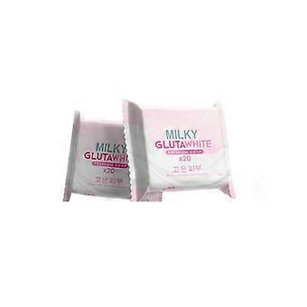 Milky GlutaWhite Premium Soap, Brightening Face and Body Cleansing Bar for Dull, Uneven-Looking Skin, Moisturizing Daily Skin Care