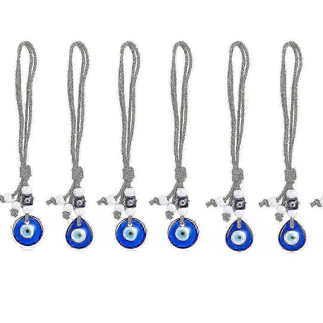 6pcs Blue Evil Eye Hanging Ornament