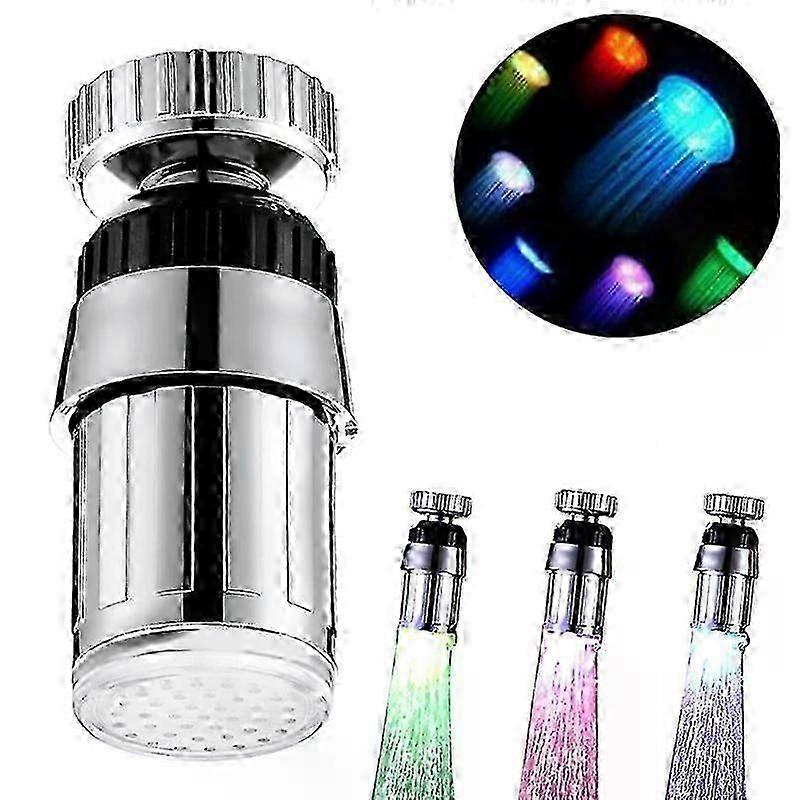 Robinet rotatif avec éclairage LED et contrôle de la température