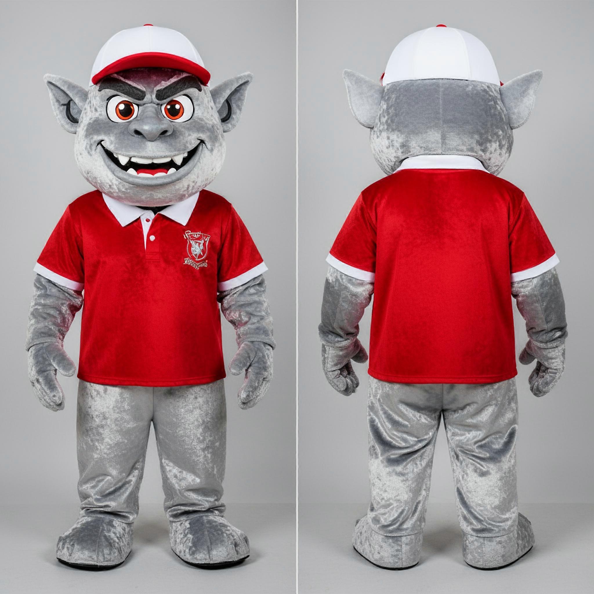MASTICOT Silver Broad Shouldered Ogre Mascot