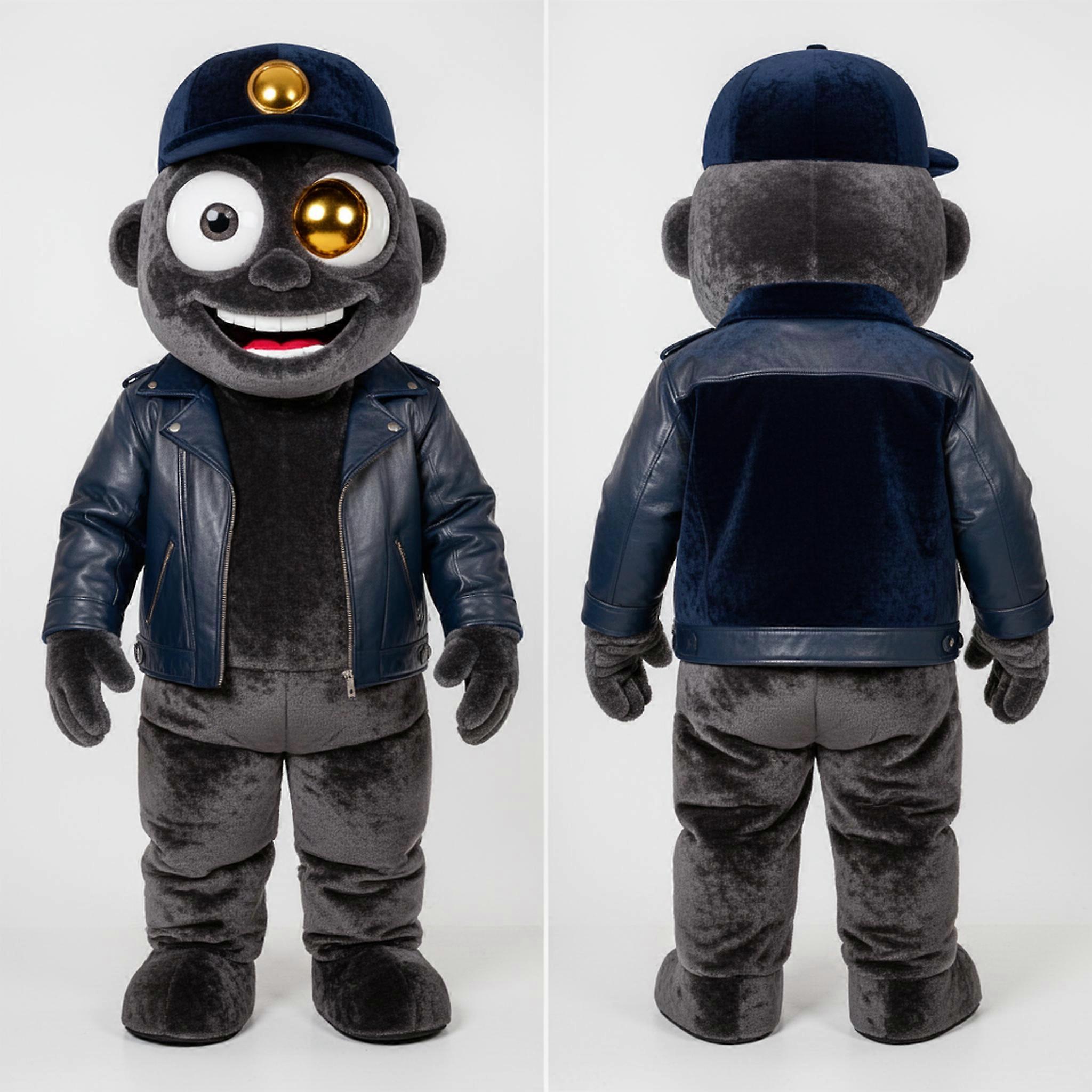 MASTICOT Navy Velvety Cyclops Mascot