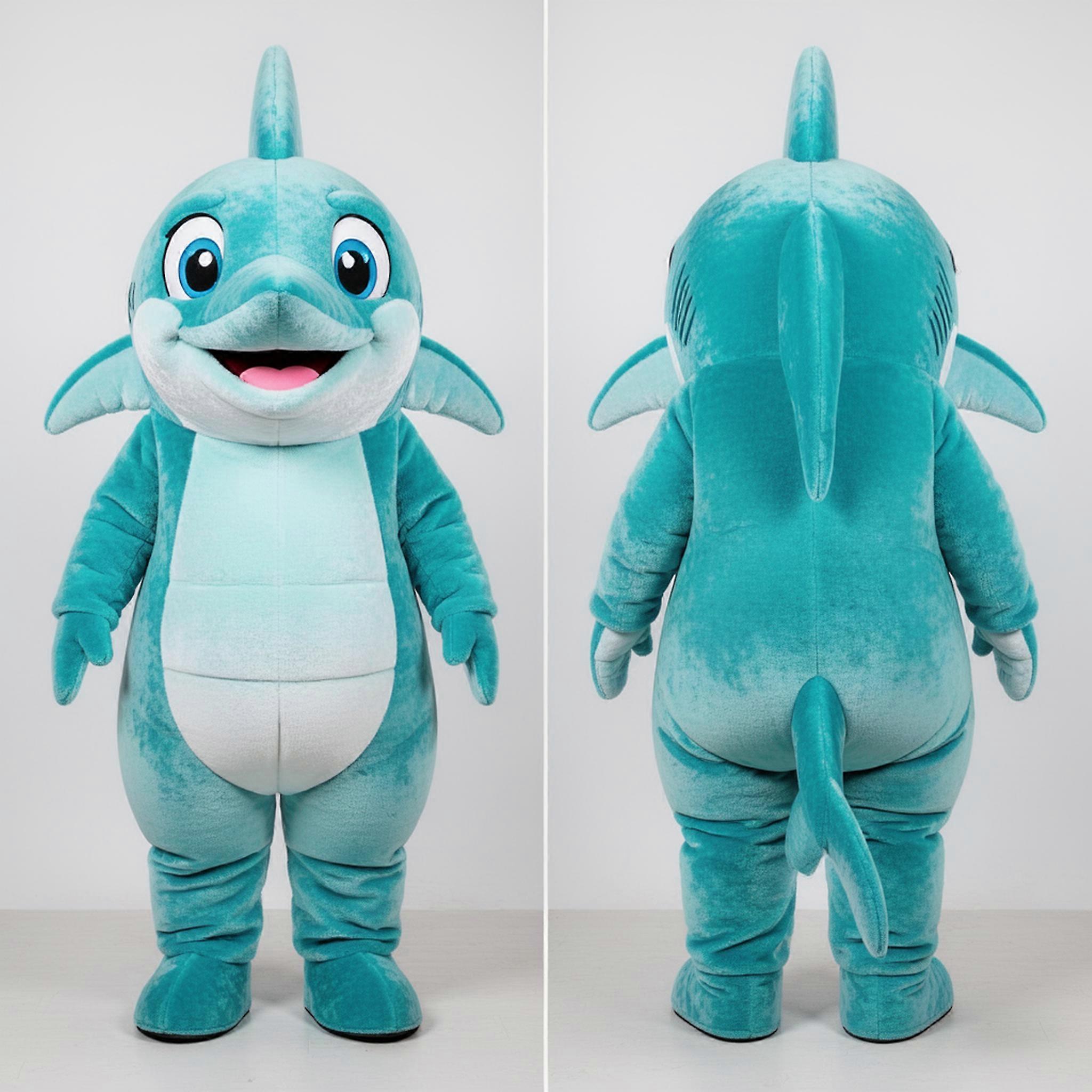 MASTICOT Turquoise Cartoon Swordfish Mascot