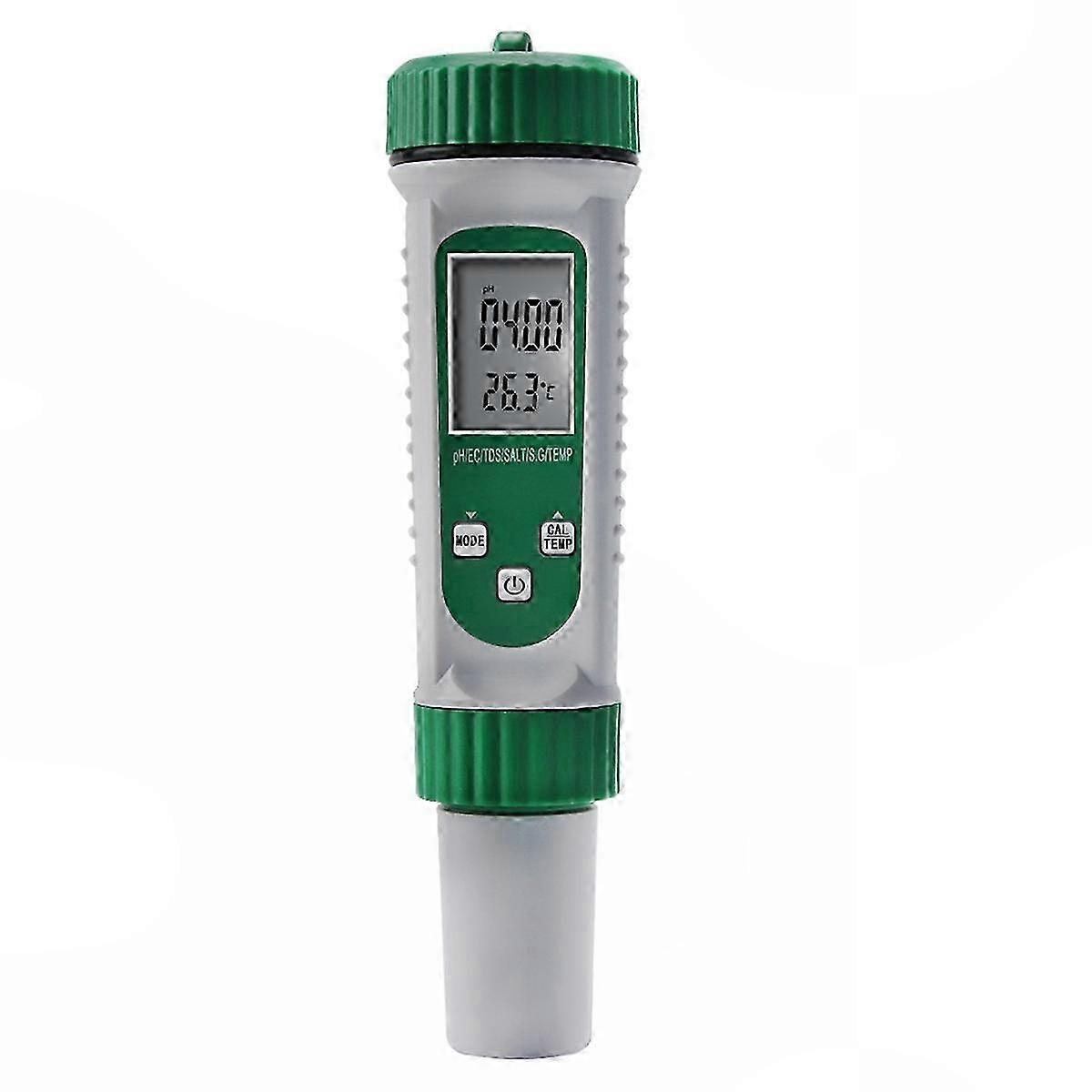 Comprehensive Water Quality Testing: 6-in-1 Digital pH Meter
