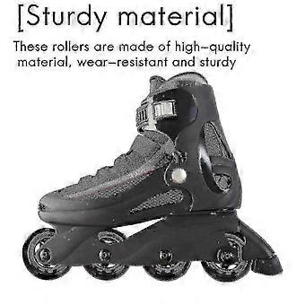 64mm Inline Skate Wheels with Bearings - 8 Pack compatible withIndoor and Outdoor Roller Skating Replacement