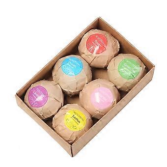 Badebomben 6 Stück Geschenkset, handgefertigt organisch und natürlich