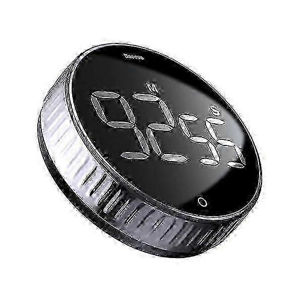 2025 1pc Kitchen Magnetic Rotating Countdown Timer (black)