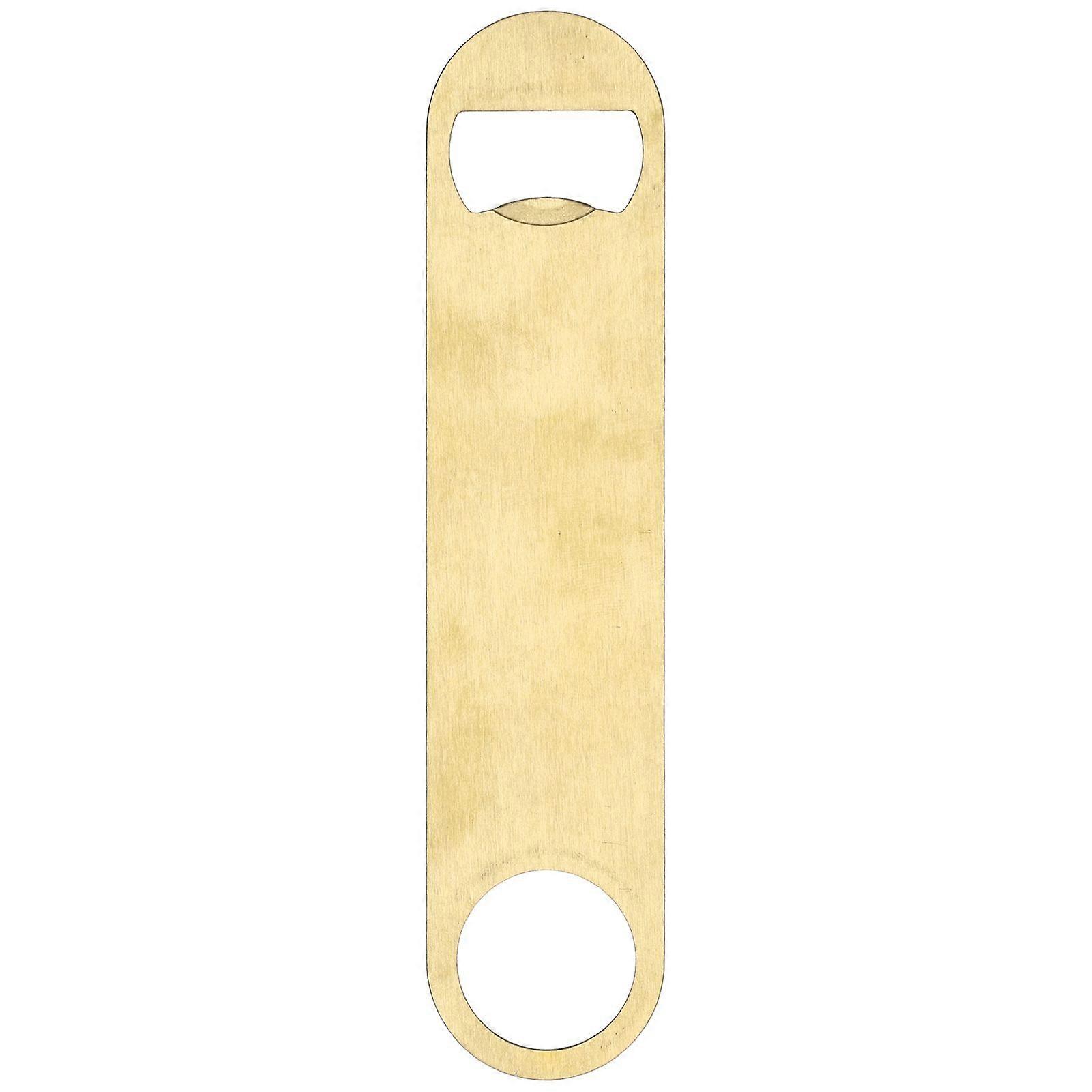 Sleek Flat Stainless Steel Bottle Opener for Efficient Opening