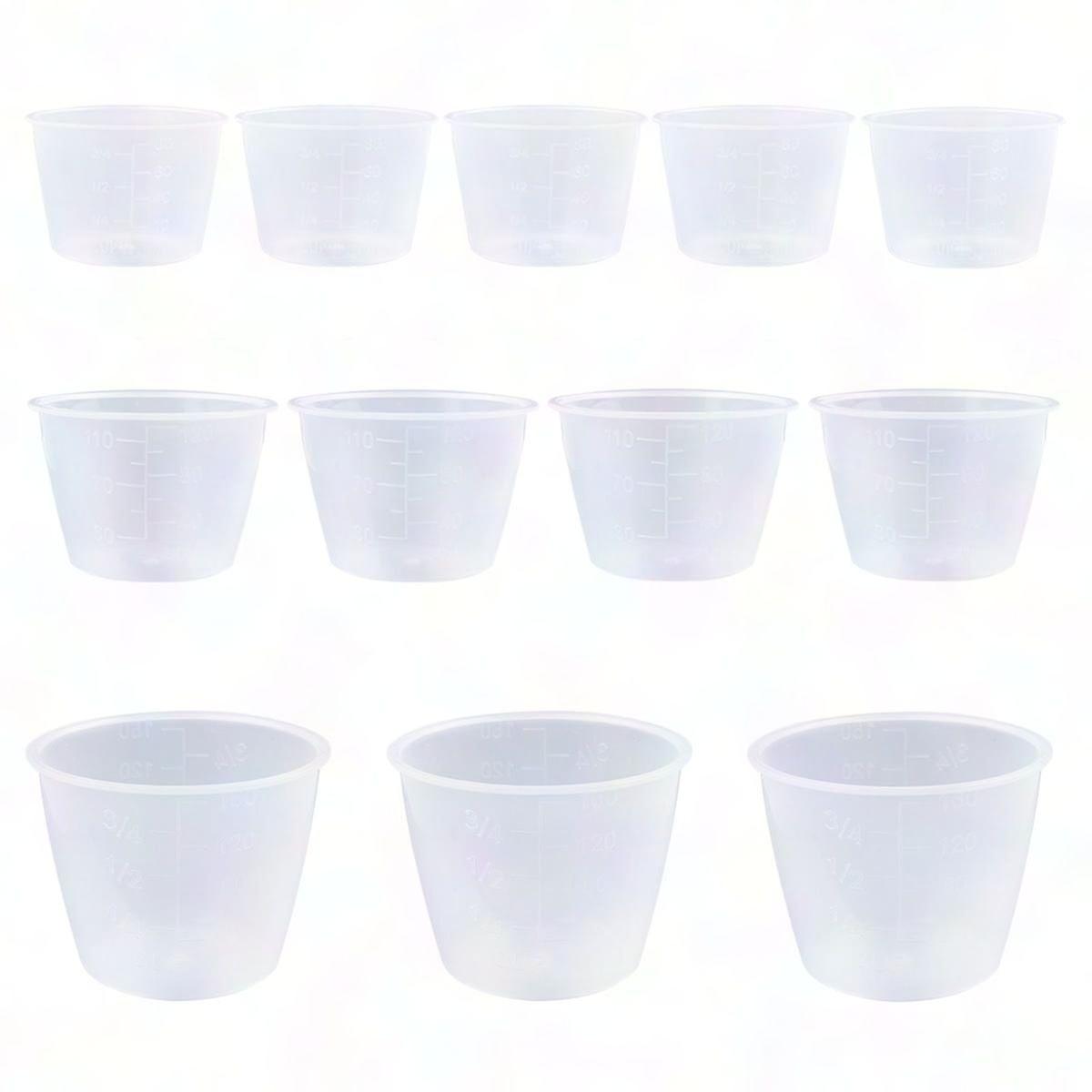 80ml Graduated Measuring Beaker 60Pcs for Lab and Kitchen Use