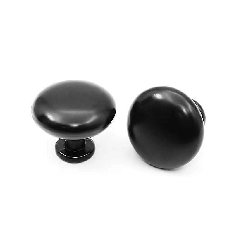 Cabinet Knobs Drawer Knobs Cupboard Handles Round Drawer Handles for Bedroom Kitchen Bathroom Drawer Pull Handle(10pcs, black)