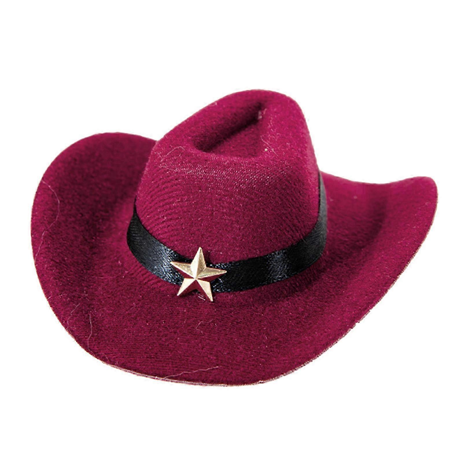 Cowboy Pet Hat Wide Brim Adjustable