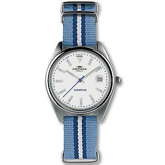 Mondia Campus Japanese Quartz Analog Woman Watch with Nylon Bracelet MI729-2CT