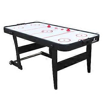 Airhockey-Tisch, klappbar - Spielfeld: 6 Fuß - 12V Motor - Kunststoff.