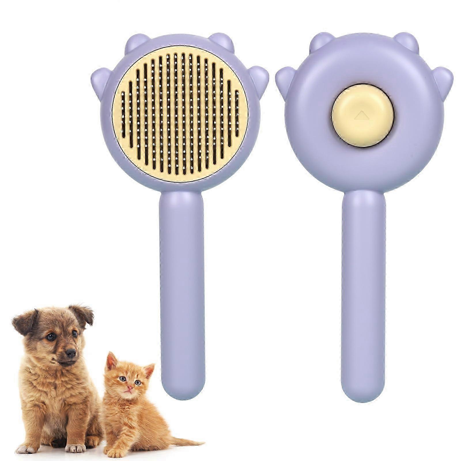 Self-Cleaning Pet Grooming Brush