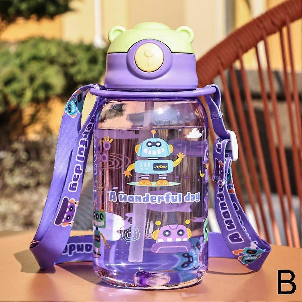 650ml Cartoon Bear Straw Cup