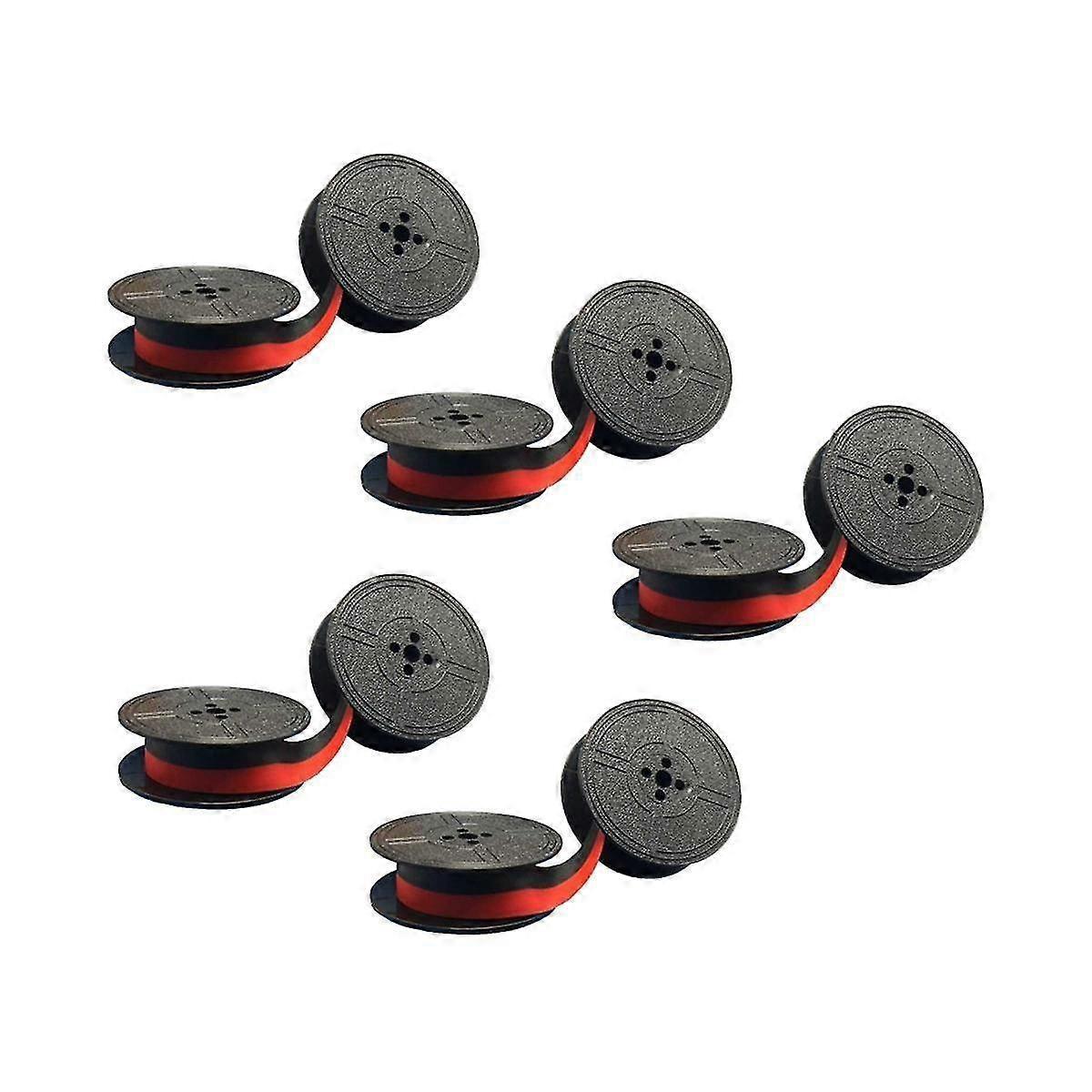 5pcs Typewriter Ribbon Twin Spool Pack Compatible with Most Typewriter
