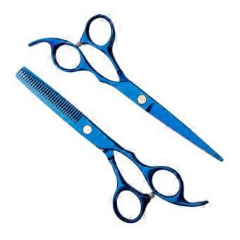 2PCS Professional Hair Cutting Scissors and Barber Shears Set, Ergonomic Grip, Precise Cutting
