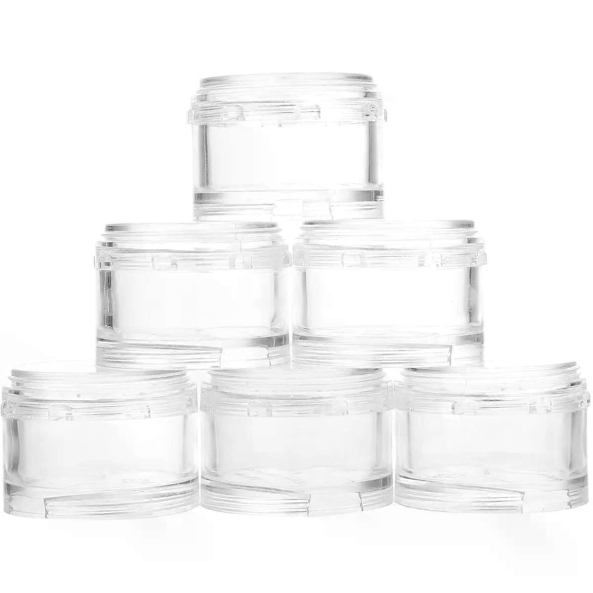 7pcs Round PC Travel Container Stackable Weekly Organizer