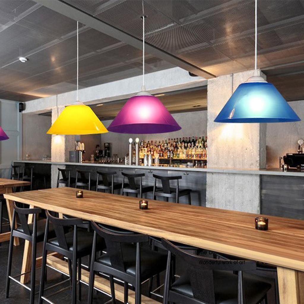 Modern Cone Shaped Ceiling Pendant Light Lamp Shade Chandelier Gray